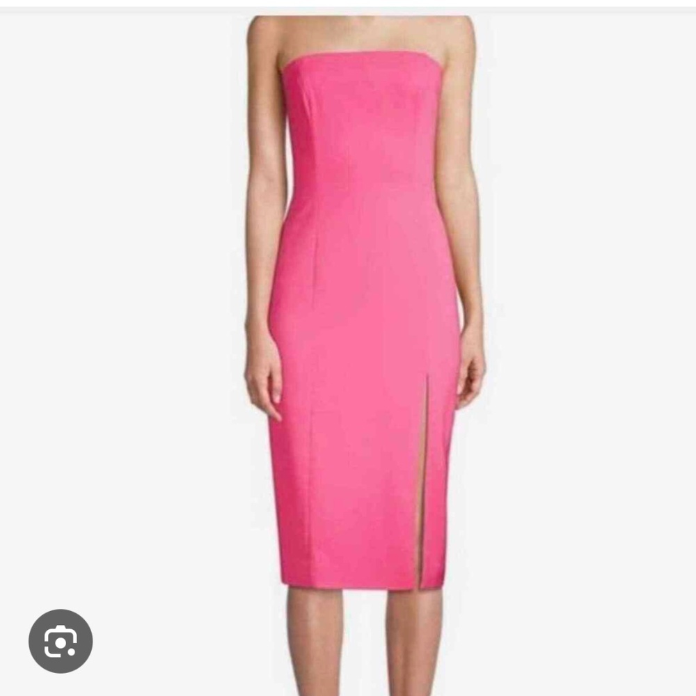 New Jay Godfrey Thompson slit midi strapless dress sz 6